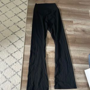 black amazon flare leggings size xs